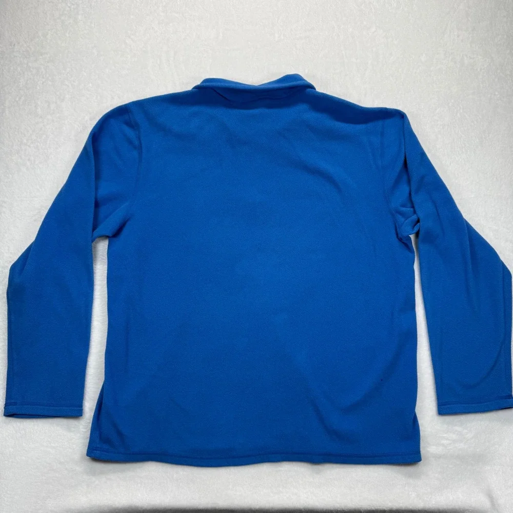 The North‎ Face Pullover Fleece Quarter Zip Polartec Classic Blue Mens L READ